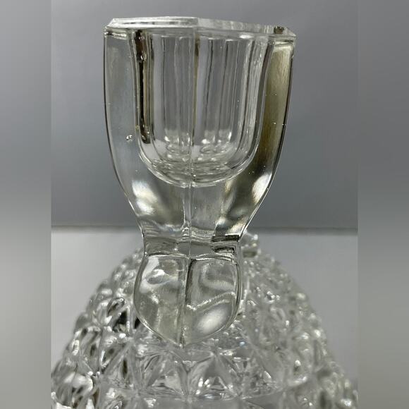 Vintage Imperial‎ #749 Glass Laced Edge Double Light Candlestick Holder Candle - Picture 7 of 8